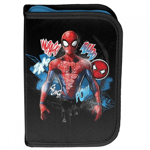 Spider Man Piórnik Jednokomorowy Paso dla Uczniów do Szkoły Podstawowej [SP22LL-P001BW]