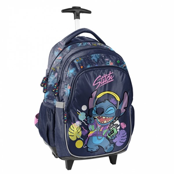 PLECAK STITCH NA KÓŁKACH KOMPLET 5w1 SZKOLNY DLA UCZENNICY STICH DZIEWCZĘCY