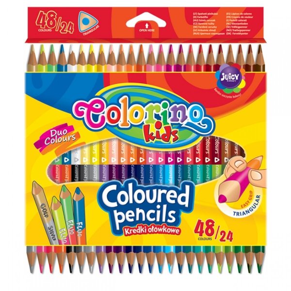 Kredki Dwustronne Colorino 48 Kolorów Ołówkowe [51705PTR]