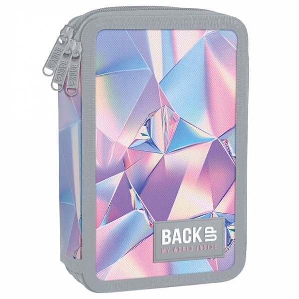 POTRÓJNY PIÓRNIK BACKUP 3 KOM. Z WYPOSAŻENIEM DLA DZIEWCZYN REFLEKSY