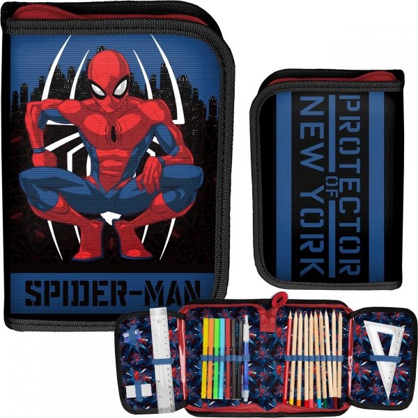 Spiderman Piórnik z Wyposażeniem dla Chłopaków [SPY-001]