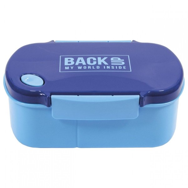 Zestaw Śniadaniowy Bidon Śniadaniówka Free BPA Niebieski [SB4B58]