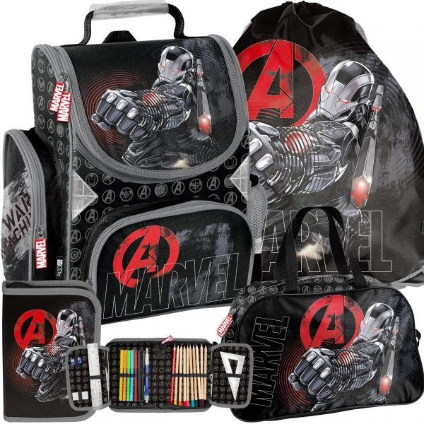 Chłopięcy Tornister Avengers Iron Man do Podstawówki Paso [AV22TT-525]