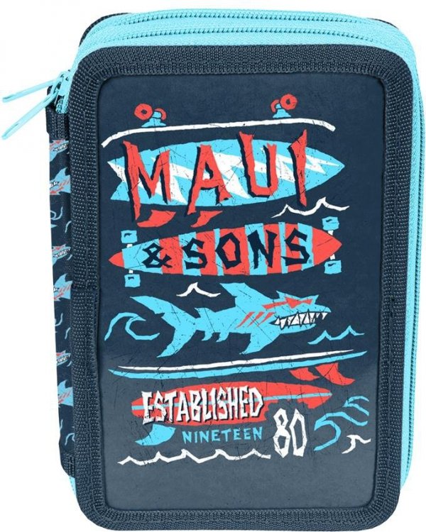 Chłopięcy Tornister Szkolny Maui&amp;Sons Rekiny Deska Surfingowa [Maul-525]