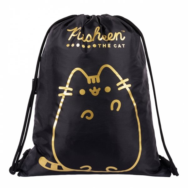 PUSHEEN GOLD KOMPLET 5w1 MAJEWSKI DLA DZIEWCZYNY PLECAK KOT KOTKI