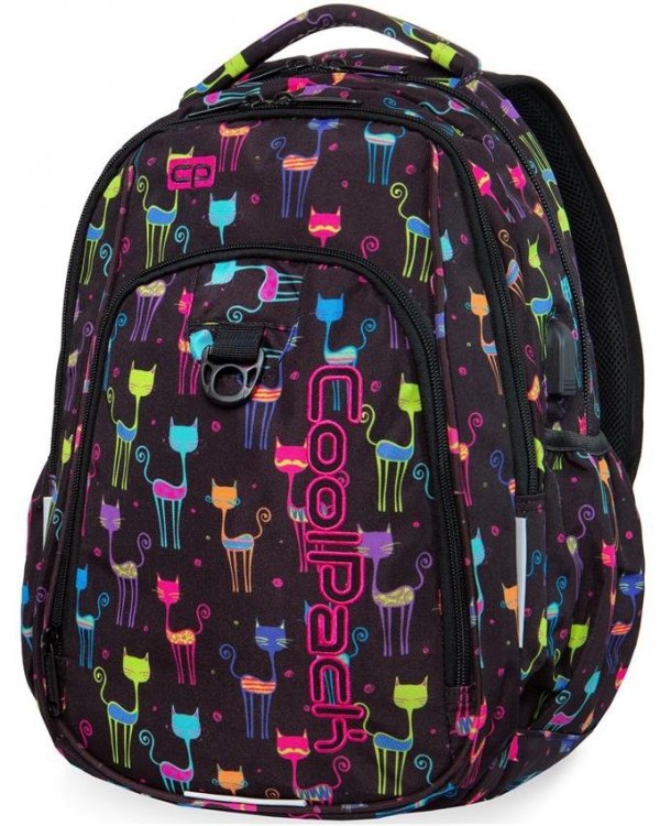 Plecak Młodzieżowy Coolpack Cp Cats Dziewczęcy USB [B18046]