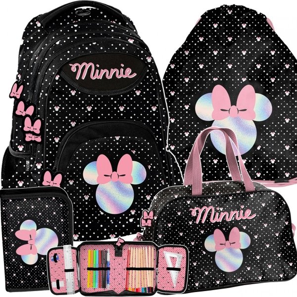 Myszka Minnie Plecak Szkolny Komplet 4w1 Disney [DM23VV-278]