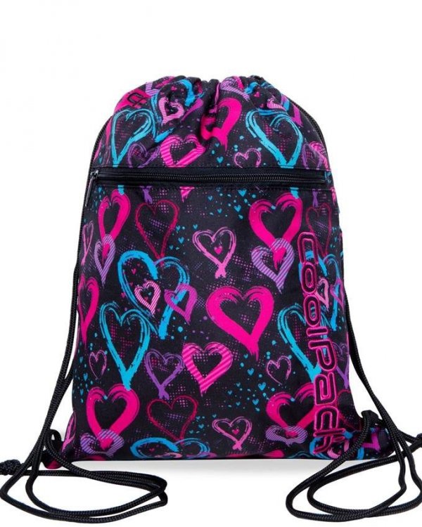 Piękny Plecak Cp CoolPack Serca dla Nastolatki Szkolny [B18038]