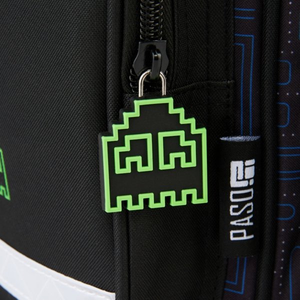 PAC-MAN TORNISTER SZKOLNY KOMPLET 3 ele. GAMING GAMER DLA CHŁOPAKÓW
