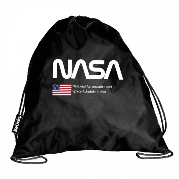 NASA CZARNY WOREK NA WF STRÓJ KAPCIE OBUWIE KOSMOS DLA CHŁOPAKA BeUniq