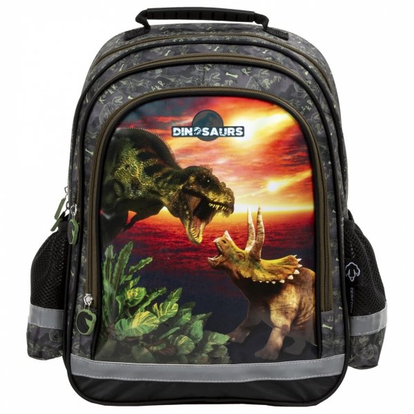 Plecak Tyranozaur komplet 5w1 Szkolny dla uczniów do 1 klasy [PL15BBL11]