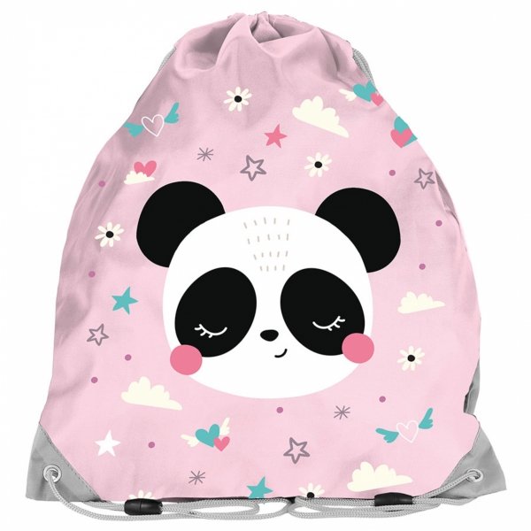 PLECAK SZKOLNY MIŚ PANDA DLA DZIEWCZYNEK DO 1 KLASY KOMPLET 5w1 z PANDĄ