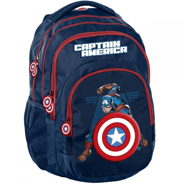 Avengers Plecak dla Chłopaka Szkolny Capitan Ameryka Komplet [ACP-2706]