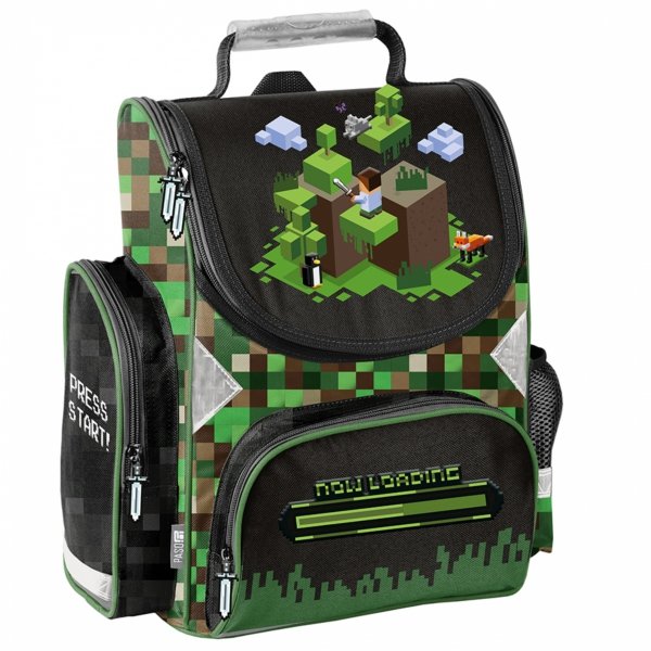 TORNISTER MINECRAFT KOMPLET 5el GRY SZKOLNY GAMING DLA CHŁOPAKÓW DO 1 KLASY