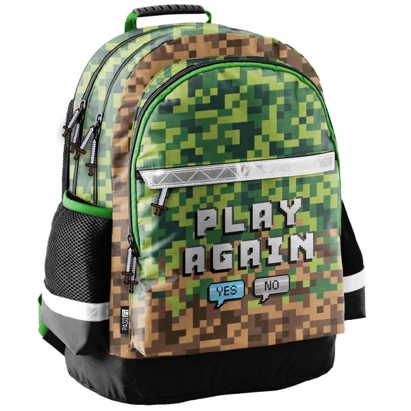 Chłopięcy Plecak Szkolny dla Gracza Paso Gamer Piksele