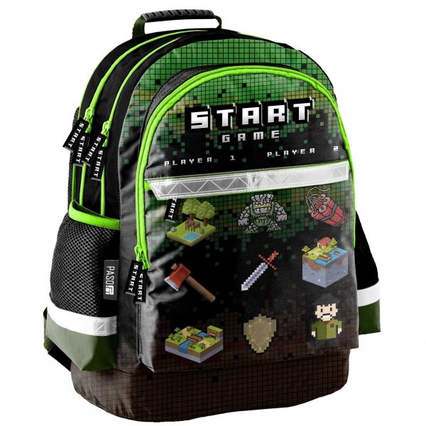 Nowoczesny Szkolny Plecak Gra Minecraft dla Chłopaków [PP23CR-116]