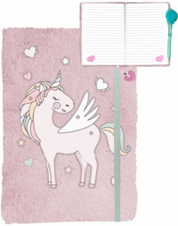 Jednorożec Pamiętnik Pluszowy Unicorns dla Dziewczynki [PP19UK-3673]