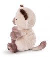 NICI 47893 Maskotka śpiący kotek syjamski 12cm w koszyku niebiesko-turkusowym
