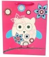 Torebka ozdobna prezentowa sowy 1143B 26x32x12cm p12, mix cena za 1 szt