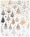 Torebka ozdobna prezentowa świąteczna metalik 6004A 30x39x12cm p12, mix cena za 1 szt