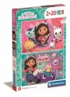 Clementoni Puzzle 2x20el Koci Domek Gabi. Gaby's Dollhouse 24802 p6
