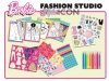 Szkicownik Barbie Fashion Studio Style Icon 12839 + 8 pisaków, arkusz ze wzorami, naklejki