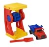 PLASTO Zestaw na plażę 28cm Młynek Wywrotka Łopata PLA2402