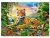 Haft Diamentowy, Obraz, Mozaika Diamentowa Diamond Painting, TYGRYS 40x30cm - DK