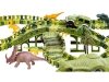 Duży Tor Samochodowy, Wyścigowy - Park Dinozaurów 270 El. ( 240 + 30 )