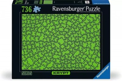 Ravensburger Polska Puzzle 736 elementów Krypt Neon Zielony