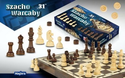 Szacho-warcaby 31cm. MAGIERA