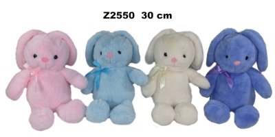 Maskotka Zając 30cm 4 kolory 163097 SUN-DAY mix cena za 1 szt
