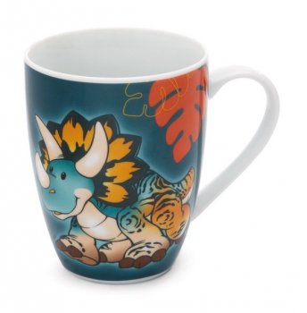 NICI 49471 Kubek porcelanowy dinozaur Cerastupsy 310ml, papierowa banderola
