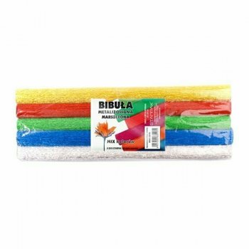 Bibuła metalizowana 25x50cm mix 5kol. (1op=1szt.) Starpak