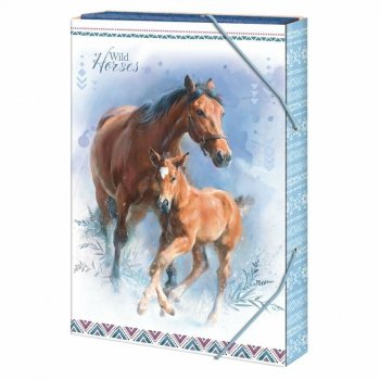 Teczka A4 4cm Wild horses