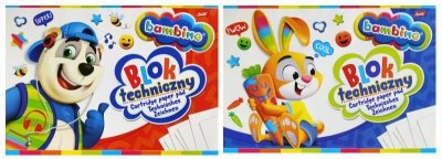 Blok techniczny A3 10k BAMBINO p10, mix cena za 1 szt