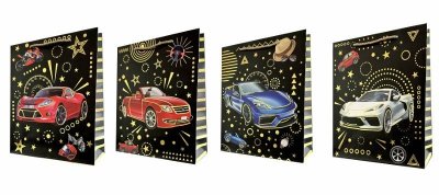 Torebka ozdobna prezentowa 4wz 30x41,5x12cm JP 621A Sportowe auta mix cena za 1 szt