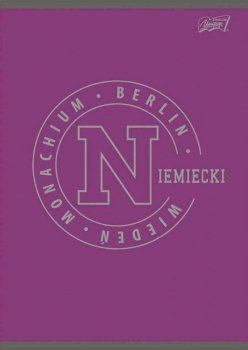 Zeszyt A5 60k krata laminowany Język Niemiecki - ściąga College p10 cena za 1 szt