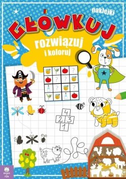 Książeczka Główkuj, rozwiązuj i koloruj