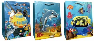 Torebka ozdobna prezentowa 4wz 18x23x10cm JP 655C mix cena za 1 szt