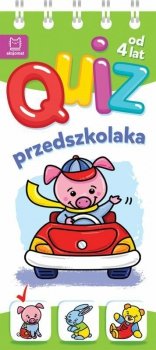 Książeczka Quiz przedszkolaka ze świnką od 4 lat