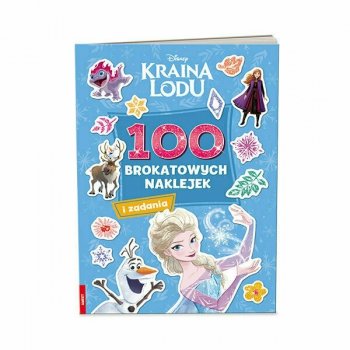 Książeczka Kraina Lodu. 100 brokatowych naklejek NB-9103