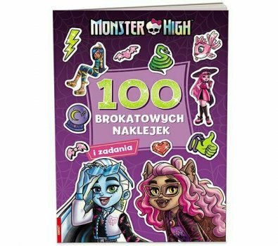 Książeczka Monster High. 100 brokatowych naklejek NB-1501