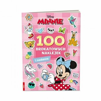 Książeczka Minnie. 100 brokatowych naklejek NB-9104