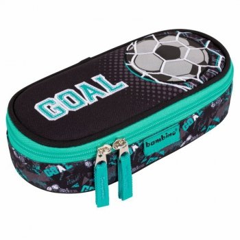 Piórnik saszetka usztywniona z wewnętrzną klapką Bambino PC-01 Goal