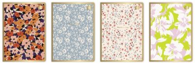 Zeszyt A5 60 kartek kratka M 70g Metalic Floral mix cena za 1 szt