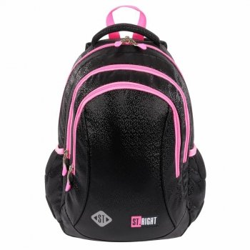 PROMO Plecak 3-komorowy ST.RIGHT BP-26 Black Glitter