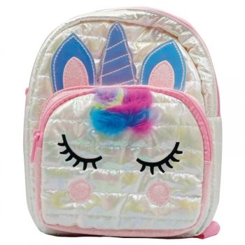 PROMO Plecak Puffy Unicorn biały 20x26x8cm STN 8738