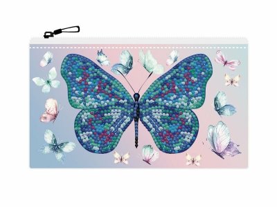 Haft diamentowy Diamond Dotz Piórnik saszetka Butterfly DTZ14015