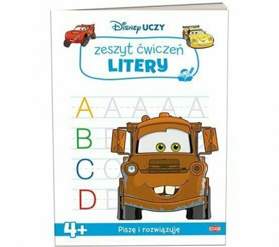 Książeczka Disney uczy. Auta. Litery UDZ-9305